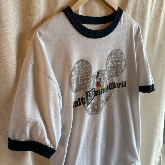 Mickey Disney Ringer Tee Mens L Retro Park Style Disneycore - Picture 4 of 15